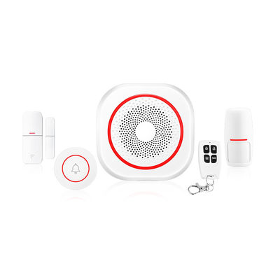 Sistem Keamanan Rumah Sistem Alarm Nirkabel Tuya Gateway/Siren/PIR/Sensor Pintu/Bel Pintu Kompatibel dengan Alexa Google